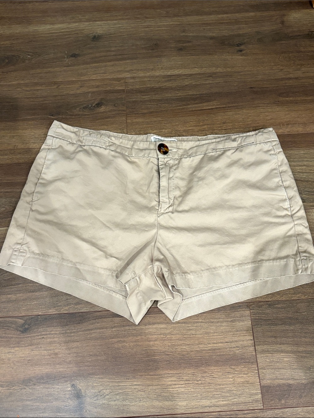 Current/Elliott Beige Cotton Bermuda Shorts